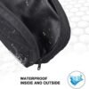 emissary Nylon Men's Toiletry Bag - Large Waterproof Shower Bag - Travel Toiletries Bag - Dopp Kitt for Men - Toiletry Bag for Men and Women - Shaving Bag for Men Travel (Black Water-Resistant) - Image 2