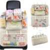 – Car Seat Organizer for Baby - Kids Road Trip Storage Organizers, Backup Diaper Bag, Gift for Moms Dads, Emergency Stroller Bag, Backseat Kick Mat, Travel Accessory