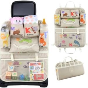 – Car Seat Organizer for Baby - Kids Road Trip Storage Organizers, Backup Diaper Bag, Gift for Moms Dads, Emergency Stroller Bag, Backseat Kick Mat, Travel Accessory
