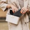 DTTO Passport Holder Travel Wallet for Women, Multi-purpose PU Leather Waterproof Passport Cover with Wrist Strap for Passport, Cards, Boarding Passes, Keys, Black - Image 6
