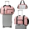 Gym Bag for Women and Men, Duffle Gag for Travel With Shoe Compartment and Wet Compartment, Used as a Overnight Bag (pink) - Image 5