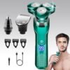Electric Razor for Men, New Upgrade Men’s Electric Shavers Rotary LED Display/Waterproof/Rechargeable, Electric Shaver for Men Cordless Floating Head Replaceable Blades, Portable Razor Mens Idea Gift