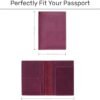 Leather Passport Holder, Handmade Passport Cover with Card and Ticket Slot - Genuine Leather, Elegant Design, Easy Access - Passport Case, Passport Wallet, Passport Holder - Image 5