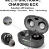 S2 Active Noise Cancelling Wireless Earbuds, Immersive Sound and Clear Call,in Ear Detection,Build in Mic,36H Playtime with Metal Smart Charging Case,IPX5 Waterproof Sport Black Headphones - Image 7