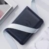 Stouchi AirTag Passport Holder for Men, Leather Passport Holder with Vaccine Card Slot, Family Travel Passport Wallet Cover Case, Blue - Image 7