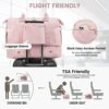Gym Bag LOVEVOOK Travel Duffel Bag with USB Charging Port,Weekender Bags for Women with Shoe Compartment,Carry on Overnight Bag with Toiletry Bag,Hospital Bags for Labor and Deliver - Image 4