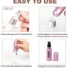 Mini Refillable Perfume Atomizer Spray Bottle, Portable Empty Fragrance Container Pump Case for Traveling and Outgoing 5ml (Pink) - Image 3