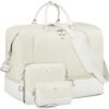 Travel Weekender Bag for Women, Overnight Bag with Shoe Compartment Oversized Travel Duffel Bag Carry On Tote 21"