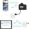 SD Card Reader for iPhone, Memory Card Reader with USB Camera Adapter Plug and Play Trail Game Camera SD Card Viewer Supports SD and TF Card Micro SD Card Adapter for iPad No App Required - Image 4