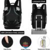 Travel Backpack for Men Women 17 Inch Flight Approved Carry on Backpack Waterproof Large 40L Luggage Daypack Business College Weekender Overnight Laptop Backpack with 3 Packing Cubes, Black - Image 7