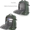 Carry on Backpack, Flight-approved Backpack for Traveling, 40L Personal Item Travel Backpack, Peacock Green - Image 7