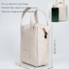 Premium Makeup Bag,Travel Cosmetic Bag for Women,Makeup organizer bag with handle portable PU Leather Waterproof toiletry bag use for travel or daily use(white) - Image 2