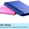 2 Pack Passport Holder Women Passport Cover Wallet Case Premium PU Leather Travel Accessories for women Men Family (Dark Blue & Pink) - Image 5