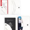 Passport Holder Cover, PU Leather Travel Wallet Case Organizer for Passport, Business Cards, Credit Cards, Boarding Passes (White Wallet) - Image 4