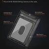 Buffway Slim Minimalist Front Pocket RFID Blocking Leather Wallets for Men and Women - Alaska Black - Image 4