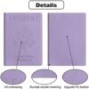 labato Passport Holder Women, Passport Wallet Travel Document Organizer, Waterproof Passport Holder for Travel, Travel Essentials PU Leather Passport Cover for Women Men, Purple - Image 4