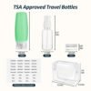 PACKISM TSA Approved Toiletry Bottles - 9 Pack Leakproof 3.4oz Silicone Travel Bottles for Toiletries, Travel Accessories with Clear Makeup Bags for Shampoo Conditioner Lotion Body Wash BPA Free - Image 8