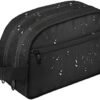 emissary Nylon Men's Toiletry Bag - Large Waterproof Shower Bag - Travel Toiletries Bag - Dopp Kitt for Men - Toiletry Bag for Men and Women - Shaving Bag for Men Travel (Black Water-Resistant)