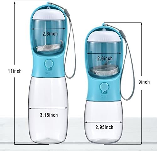 Dog Water Bottle with Food Container, Travel Puppy Water Bowl, Portable Pet Dispenser, Dog Stuff Accessories Items, Puppy Essentials Necessities for Yorkie Chihuahua Cat Walking and Hiking - Image 6