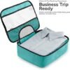 Veken 6 Set Packing Cubes for Suitcases, Travel Essentials for Carry on Luggage, Suitcase Organizer Bags Set for Travel Accessories in 4 Sizes(Extra Large, Large, Medium, Small)，Cyan - Image 9