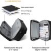 BAGSMART Weekender Bags for Women, Travel Duffle Bag Carry On Overnight Personal Item Bag with Shoe Bag for Travel Essentials (Black, 27L) - Image 3