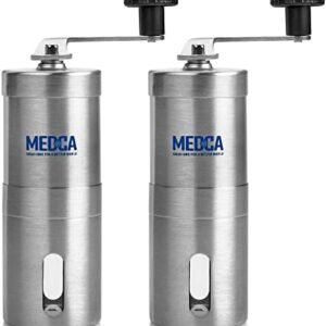 Pill Grinder - 2 Pack Pro Pill Crusher and Cutter That Grinds Your Pills and Tablets to Help Make Taking Medication and Supplements Easier, Manual Stainless Steel Design