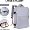 coowoz Large Travel Backpack For Women,Carry On Backpack Flight Approved,Hiking Backpack Waterproof Outdoor Sports Rucksack Casual Daypack - Image 3