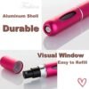 Mini Refillable Perfume Atomizer Spray Bottle, Portable Empty Fragrance Container Pump Case for Traveling and Outgoing 5ml (Pink) - Image 2