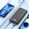 Portable Charger, 20000mAh Power Bank with Digital Display, 20W Fast Charging Battery Pack with USB C/USB A Output, Cell Phone Charger for iPhone 15/14 Samsung Pixel AirPods and More - Image 4