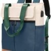 CYUREAY Women's Convertible Daypack Laptop Backpack, Computer Backpack Work Backpack with USB Charging Port