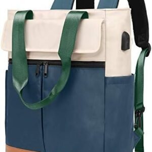 CYUREAY Women's Convertible Daypack Laptop Backpack, Computer Backpack Work Backpack with USB Charging Port
