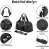 26L Weekender Duffel Bags for Women,Medium Small Travel Overnight Duffle Bags,Cute Sports Gym Bag with Shoes Compartment & Wet Pocket Lightweight Carry on Bag Foldable Bag - Image 5
