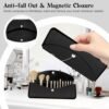 Silicone Makeup Brush Holder, Soft Travel Brush Holder, Travel Makeup Brush Holder, Makeup Brush Pouch, Waterproof Makeup Brush Case Brush Bag Easy To Clean for Women Girls - Image 3