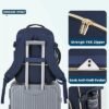 LOVEVOOK Travel Backpack as Personal Item Flight Approved, 40L Luggage Carry On Backpack, TSA 17inch Laptop Backpack with Toiletry Bag for Airplanes Daypack for Weekender Overnight Hiking,Blue - Image 7