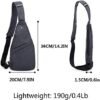 Sling Bag Anti-Thief Crossbody Personal Pocket Bag Lightweight Chest Shoulder Backpack for Travel Hiking (Dark Grey) - Image 2