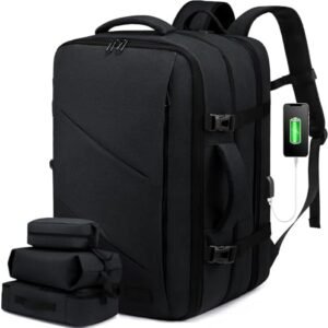 LOVEVOOK Carry on Backpack, 40L Personal Item Travel Backpack Airline Approved, Waterproof Anti-Theft Backpack for Travel,17 Inch Laptop Backpack