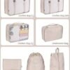 Packing Cubes for Travel, PACTIVE 9 Set Luggage Organizers with Toiletry Bag, Shoe Bag, Electronics Bag, Compression Cells, Travel Accessories Essentials - Image 7