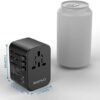 Universal Travel Adapter, Redagod International Plug Adapter 3 USB A 2 USB C Ports Max 6A 30W, European Travel Power Adaptor Worldwide Essentials Wall Charger for US to Europe UK Ireland Australia - Image 9