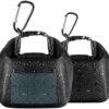 Travel Soap Container Bag, 2 Pack Portable Soap Holder Travel Case (Black)