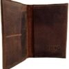 Hide & Drink, Leather Passport and Card Organizer, Holds Up to 6 Cards Plus Folded Bills, Travel Essentials Sleeve Case, Handmade :: Bourbon Brown - Image 3
