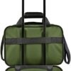 U.S. Traveler Rio Lightweight Carry-On Suitcase 20" Softside Expandable Design, Durable, Business and Travel, Green, Set - Image 5