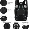 Travel Backpack for Men Women 17 Inch Flight Approved Carry on Backpack Waterproof Large 40L Luggage Daypack Business College Weekender Overnight Laptop Backpack with 3 Packing Cubes, Black - Image 5