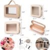 Clear Mini Makeup Bag Transparent Travel Cosmetic Makeup Case & Toiletry Bag for Women Clear Car Bag (C/Beige, MINI) - Image 7