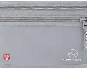 Money belt for travel - RFID slim passport holder men/women travel wallet hidden pouch under clothes to protect your information and money travel fanny pack for men/women bag travel essentials