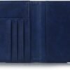 EpicGadget RFID Blocking Premium Leather Passport Holder Travel Wallet Cover Case (Navy Blue) - Image 6