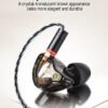 Vibes 201 Wired Earbuds in Ear Headphones, Noise Cancelling Bass Driven HiFi Earphones, Tangle-Free Braided Cord, Carry Case, Ear Buds Tips, 3.5mm Jack, Secure Fit (Clear Brown, No Mic) - Image 8