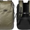 COR Surf Carry On Travel Backpack | NOW with Premium YKK Zippers | Flight Approved Carry On Laptop Backpack with Secret Passport Pockets | The Island Hopper (28L, Army Green)