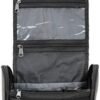 Lewis N. Clark Brushed Twill Hanging Toiletry Kit Bag for Travel Accessories, Shampoo, Cosmetics + Personal Items, Gray, One_Size