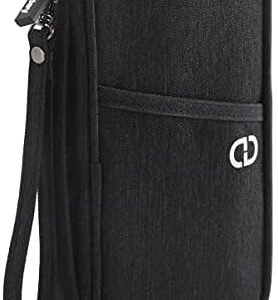 dayday® Passport Holder Family Wallet | RFID Blocking Travel Wallet Organizer Bag for Documents | Airplane Essentials Case | Unisex Holiday Accessories Gifts Men Women