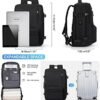 Carry On Backpack for Women, Large Travel Backpack Flight Approved, Waterproof 17 Inch Laptop Backpack Business Work Backpacks Men Mochila De Viaje, Black - Image 7